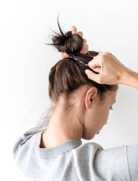 Hair tie girl Blank Meme Template