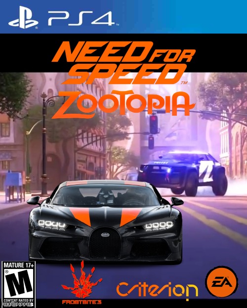 This fanmade need for speed cover art I made | image tagged in need for speed,zootopia | made w/ Imgflip meme maker