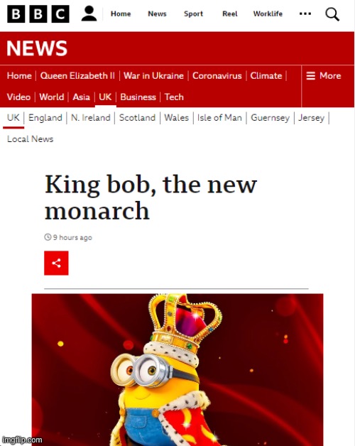 new king | image tagged in minions | made w/ Imgflip meme maker