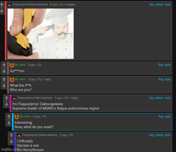 This is WAR TO THE HORNYSTREAM | made w/ Imgflip meme maker
