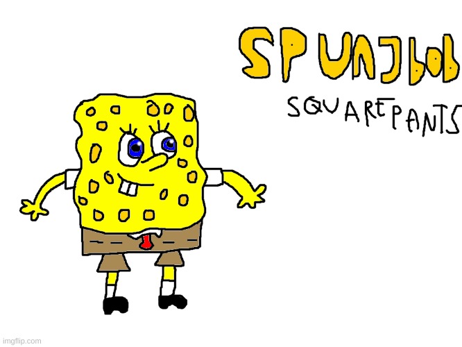 SpongeBob SquarePants parody fanart | image tagged in spongebob,spongebob squarepants,parody,fanart,cute | made w/ Imgflip meme maker