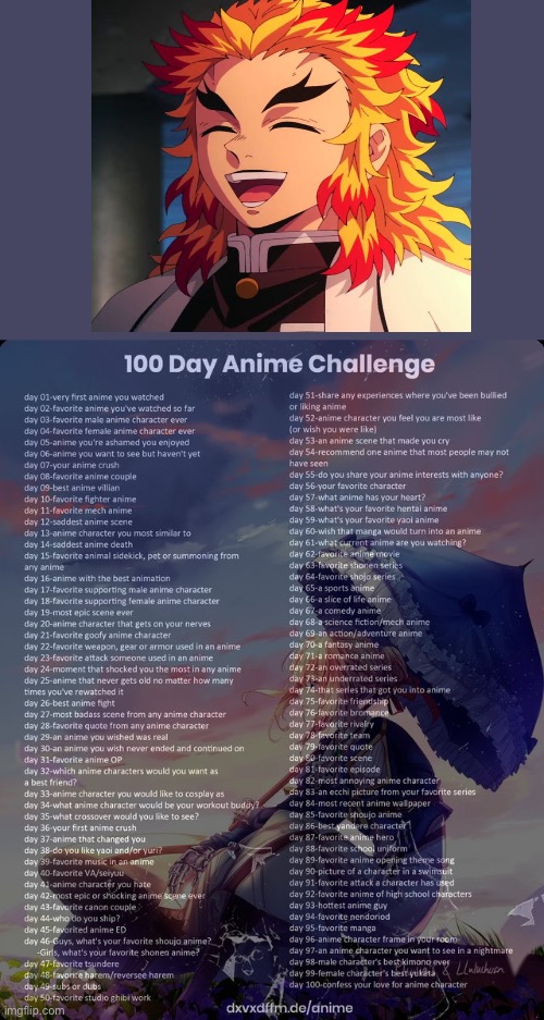 Day 7 | image tagged in 100 day anime challenge | made w/ Imgflip meme maker