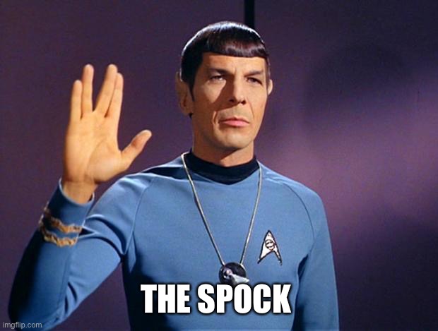 spock live long and prosper | THE SPOCK | image tagged in spock live long and prosper | made w/ Imgflip meme maker