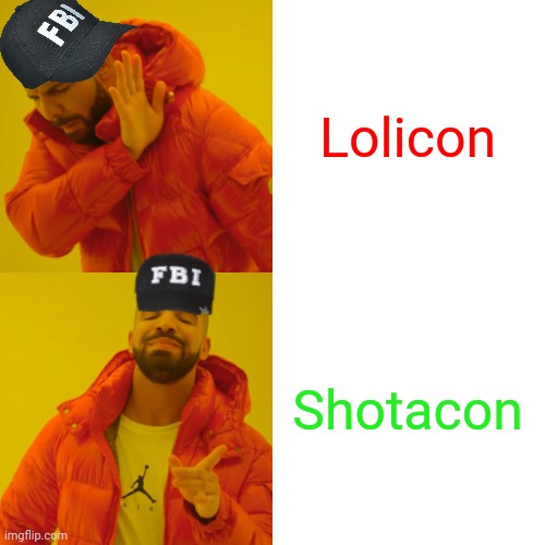 Quezordalu eroa razora i aua uau | Lolicon; Shotacon | image tagged in memes,drake hotline bling | made w/ Imgflip meme maker