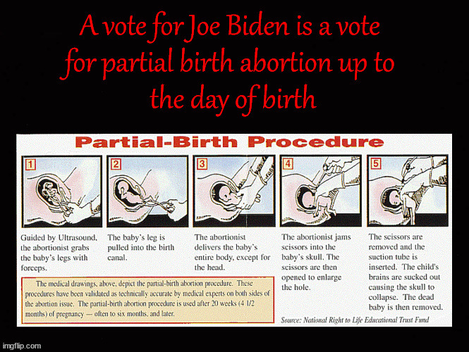 Joe Biden and abortion | image tagged in abortion,joe biden | made w/ Imgflip meme maker