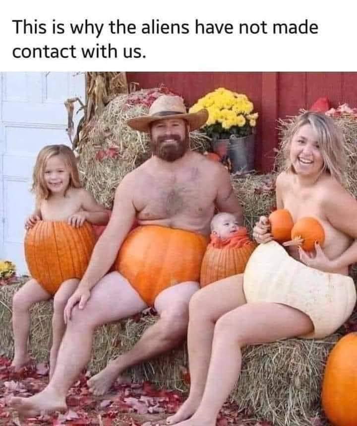Nude pumpkin family Blank Meme Template