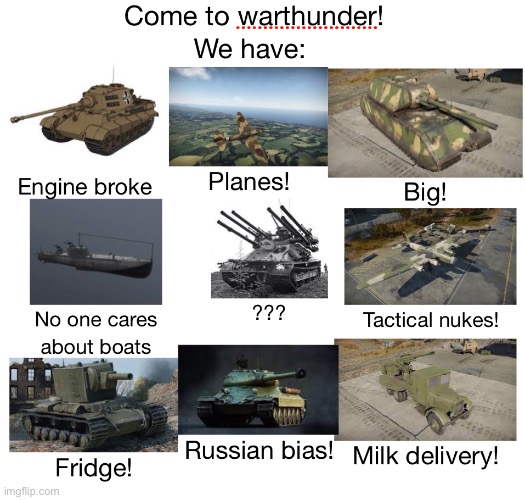 to from card war thunder meme