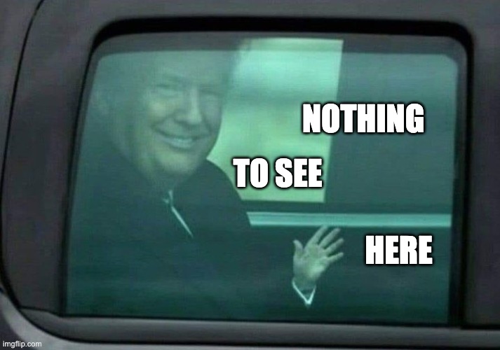 Nothing to see here | NOTHING; TO SEE; HERE | image tagged in donald trump,tiny hands | made w/ Imgflip meme maker