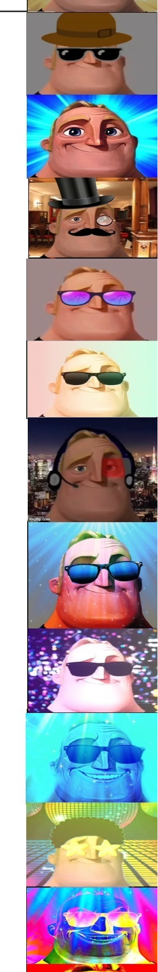 High Quality mr incredible becoming cool Blank Meme Template