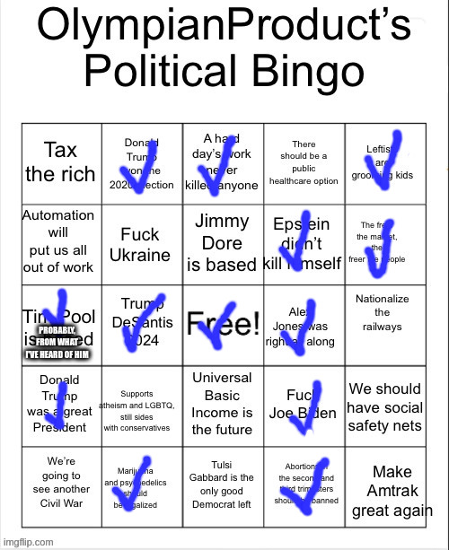 PROBABLY, FROM WHAT I'VE HEARD OF HIM | made w/ Imgflip meme maker