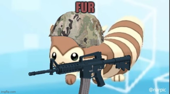 furret army | FUR | image tagged in furret army | made w/ Imgflip meme maker