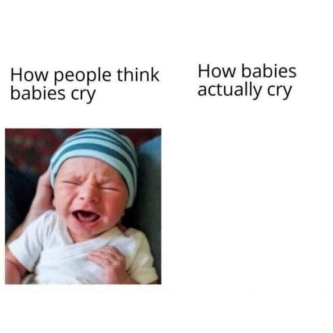 High Quality Babies cry Blank Meme Template