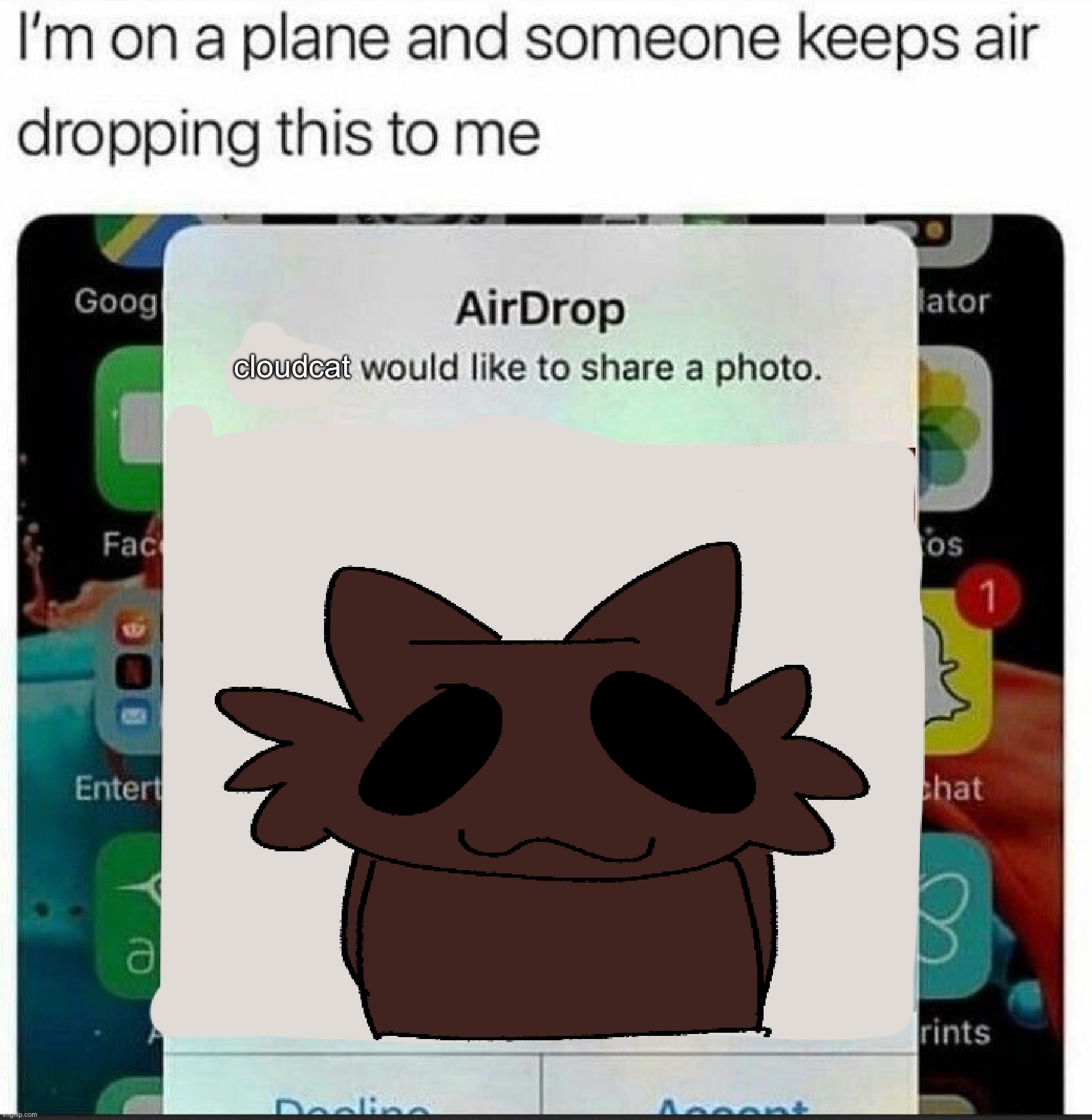 e | cloudcat | made w/ Imgflip meme maker