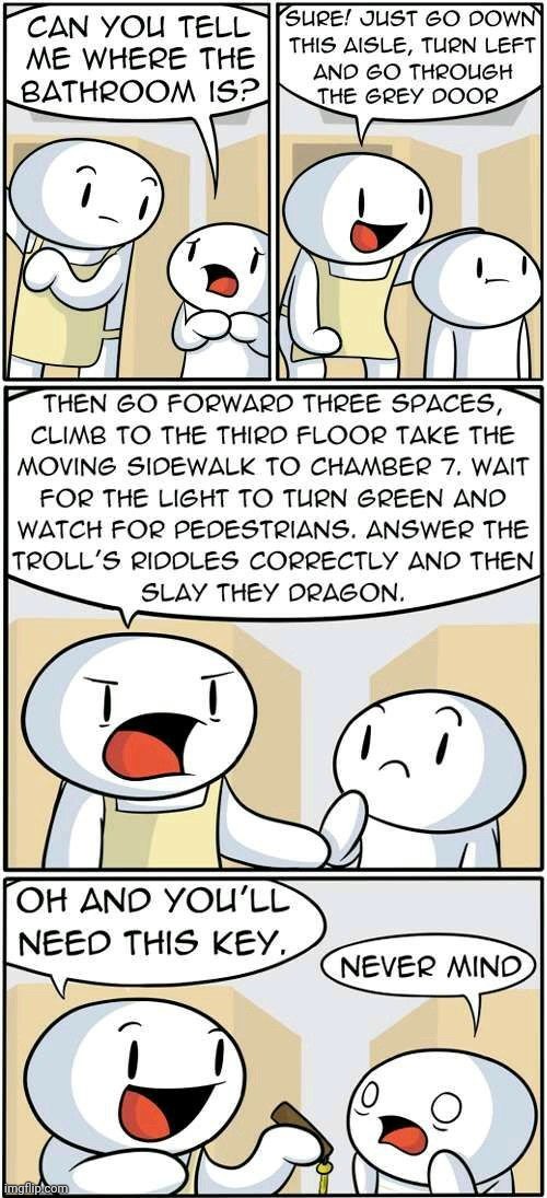 "SLAY THEY DRAGON" | image tagged in theodd1sout,bathroom,comics/cartoons,comics,comic,riddle | made w/ Imgflip meme maker
