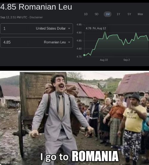 I heard that the cost for living is pretty low too | ROMANIA | image tagged in i go to america | made w/ Imgflip meme maker