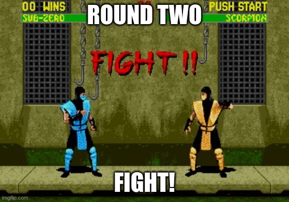 Fight | ROUND TWO FIGHT! | image tagged in fight | made w/ Imgflip meme maker