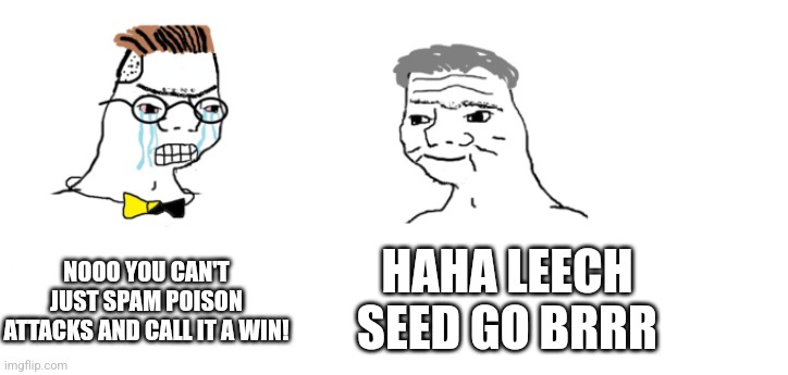 All fun and games till you get to Jr. Trainer 1 | NOOO YOU CAN'T JUST SPAM POISON ATTACKS AND CALL IT A WIN! HAHA LEECH SEED GO BRRR | image tagged in nooo haha go brrr | made w/ Imgflip meme maker