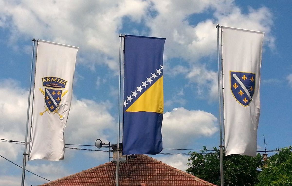 High Quality Bosnian Flags Blank Meme Template
