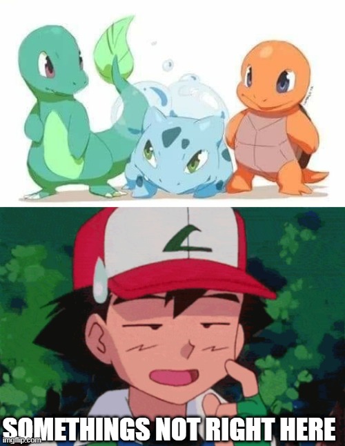 PARALLEL UNIVERSE? | SOMETHINGS NOT RIGHT HERE | image tagged in parallel universe,pokemon,pokemon memes,ash ketchum | made w/ Imgflip meme maker