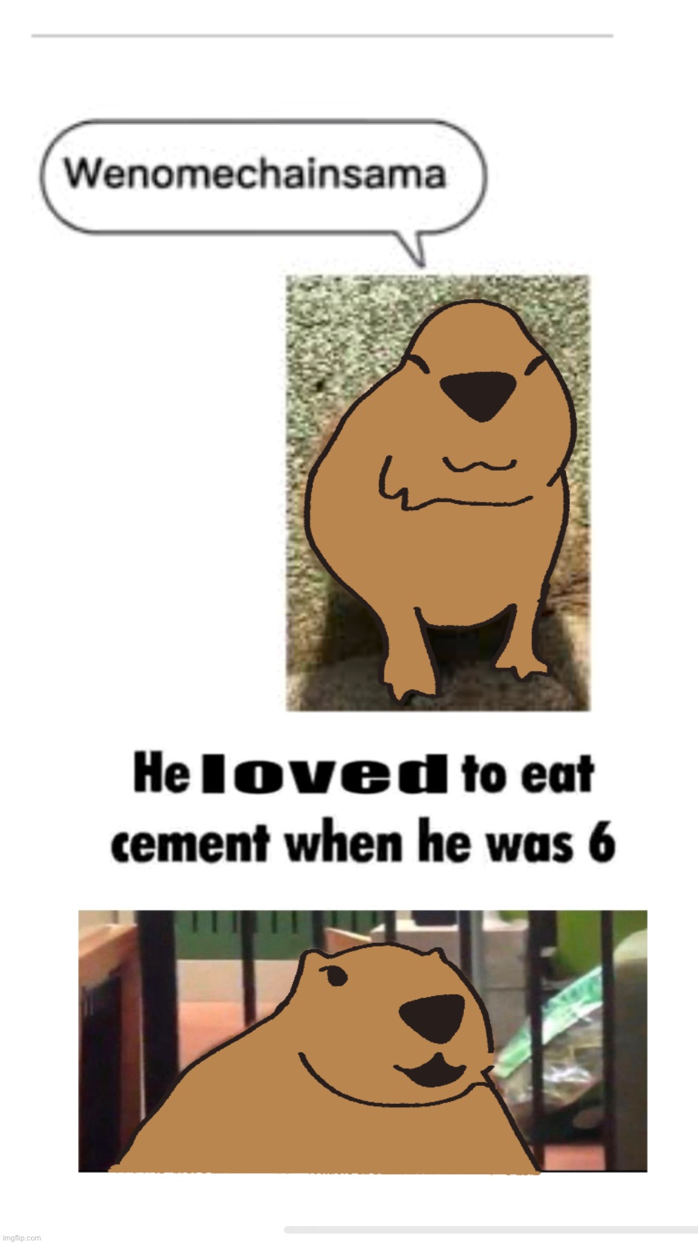 i made capybara oc | made w/ Imgflip meme maker