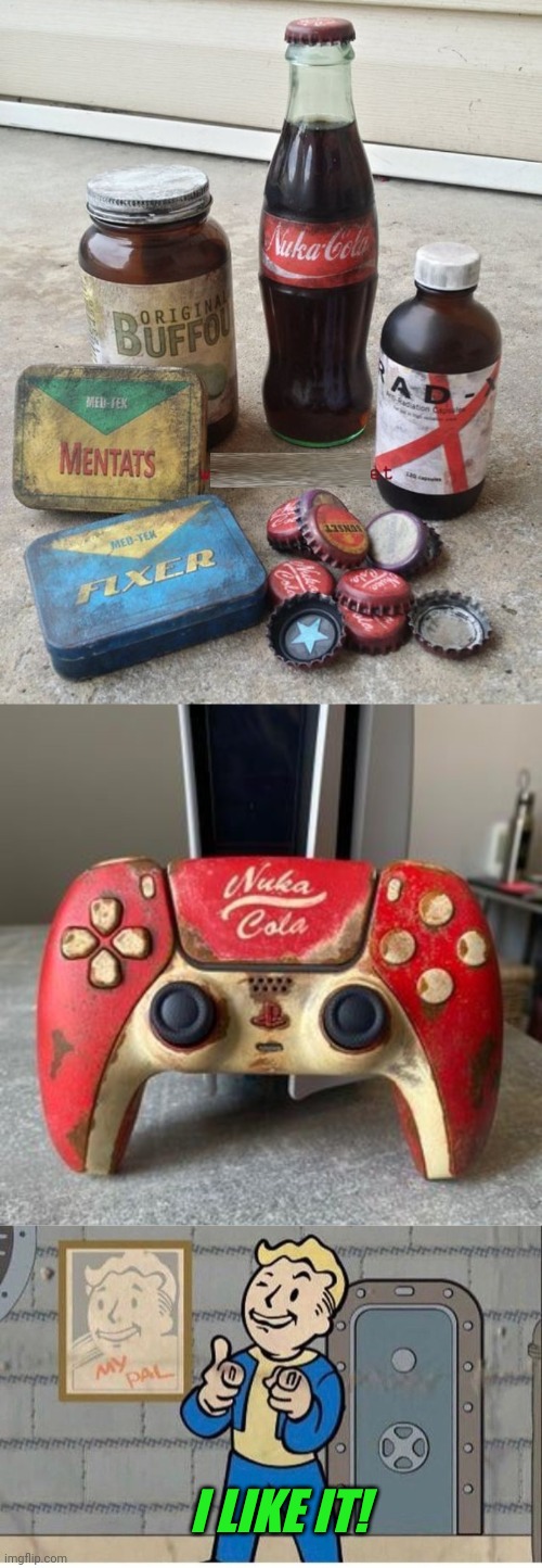 THAT PS5 CONTROLLER IS SWEET | I LIKE IT! | image tagged in fallout,fallout 4,fallout new vegas,ps5,playstation | made w/ Imgflip meme maker