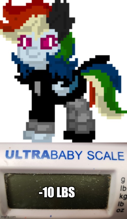 Ultra Baby Scale | -10 LBS | image tagged in scale,funny,original meme | made w/ Imgflip meme maker
