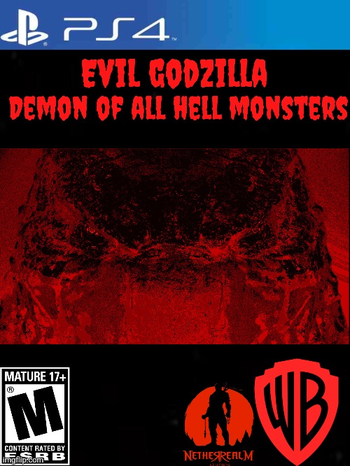 This fan made godzilla game cover art I made | image tagged in godzilla,fan art | made w/ Imgflip meme maker