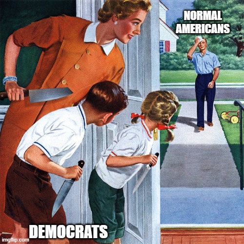 The Biden Administration on an average day | NORMAL AMERICANS; DEMOCRATS | image tagged in democrats,liberals,woke,leftists,joe biden,unamerican | made w/ Imgflip meme maker