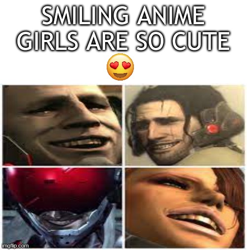 mistral is actually pretty hot not gonna lie | SMILING ANIME GIRLS ARE SO CUTE | image tagged in jetstream sam,mistral,monsoon,sundowner | made w/ Imgflip meme maker