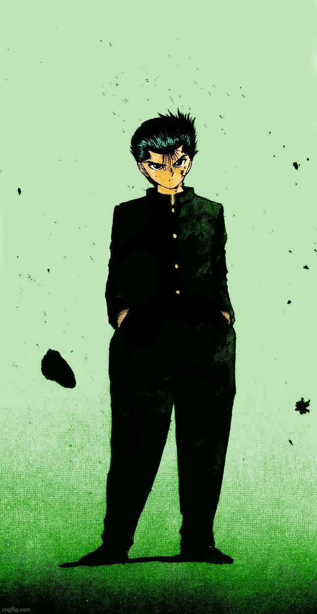 Yusuke Wallpaper | image tagged in yu yu hakusho,yusuke,drawing,color,art,wallpapers | made w/ Imgflip meme maker