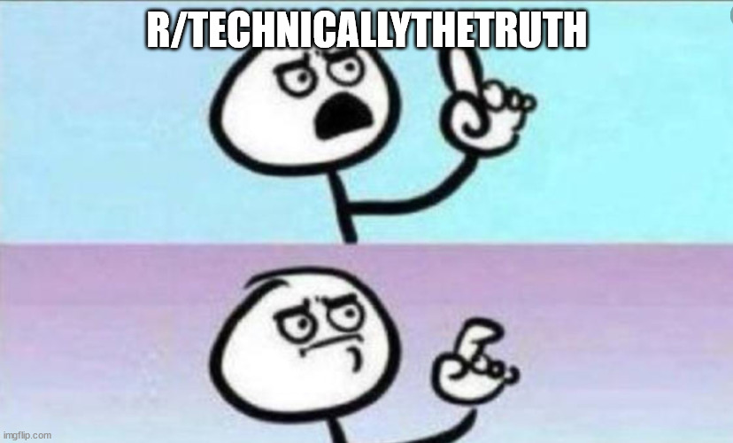 Technically the truth | R/TECHNICALLYTHETRUTH | image tagged in technically the truth | made w/ Imgflip meme maker