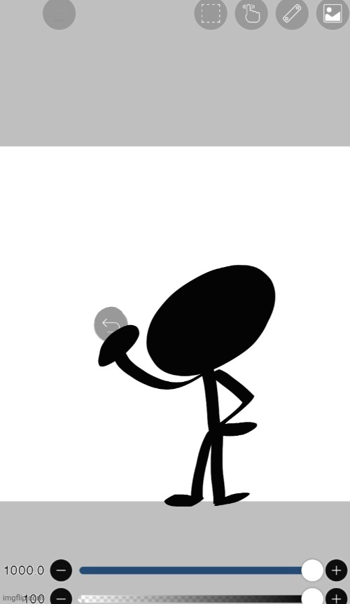 the stick figure i drew stole the undo button :( | made w/ Imgflip meme maker