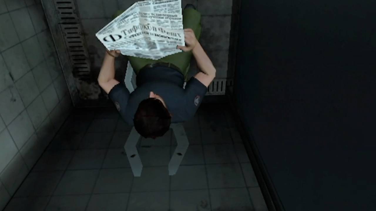 007 goldeneye n64 guy sitting on toilet newspaper Blank Meme Template