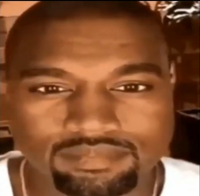 High Quality Kanye west staring at you Blank Meme Template