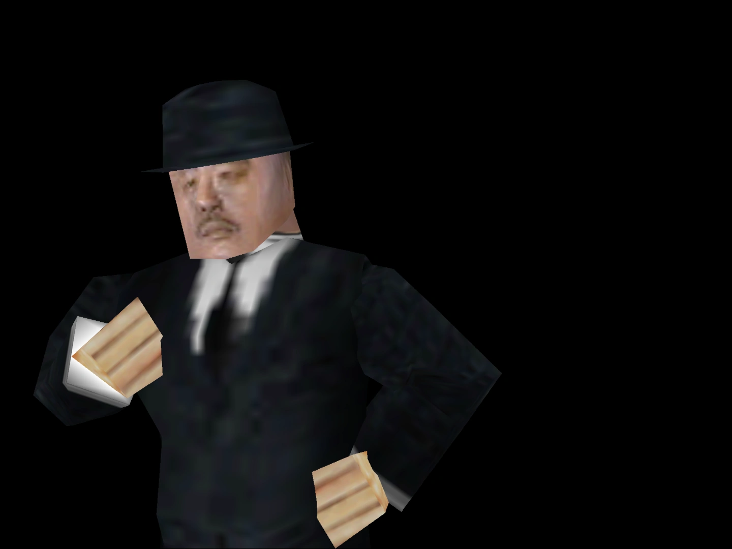 Oddjob Golden Eye 64 Blank Meme Template