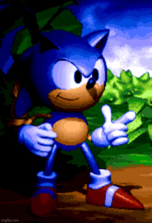 guess what sonic game this sprite is from | image tagged in regular sonic | made w/ Imgflip meme maker