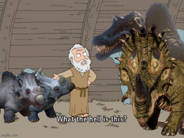 Spino-Sino/Spinoceratops in a nutshell | made w/ Imgflip meme maker