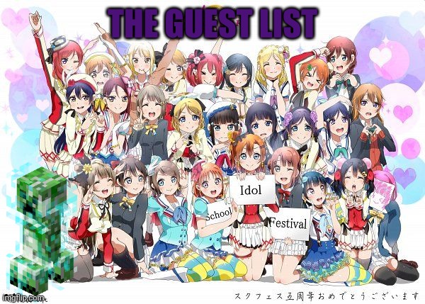 THE GUEST LIST | made w/ Imgflip meme maker