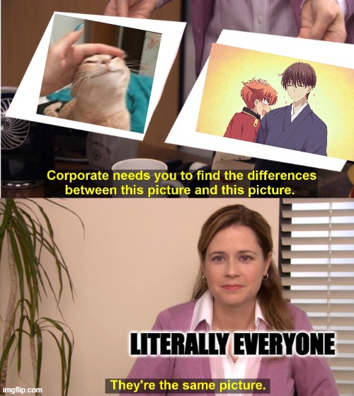 kyo and kazuma | LITERALLY EVERYONE | image tagged in memes,they're the same picture | made w/ Imgflip meme maker