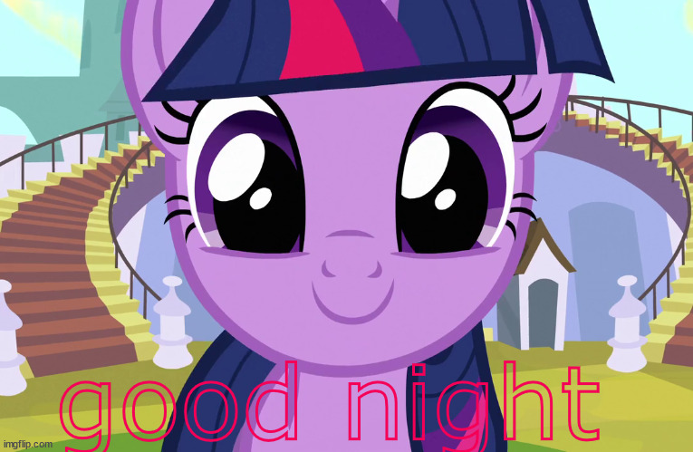 don't comment on this | good night | image tagged in cute twilight sparkle mlp | made w/ Imgflip meme maker
