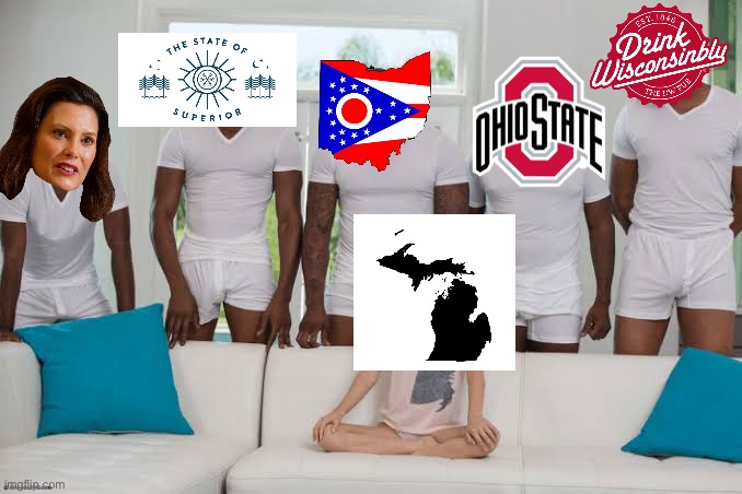 Everyone be posting political bingos while Im just shitposting | image tagged in one girl five guys | made w/ Imgflip meme maker