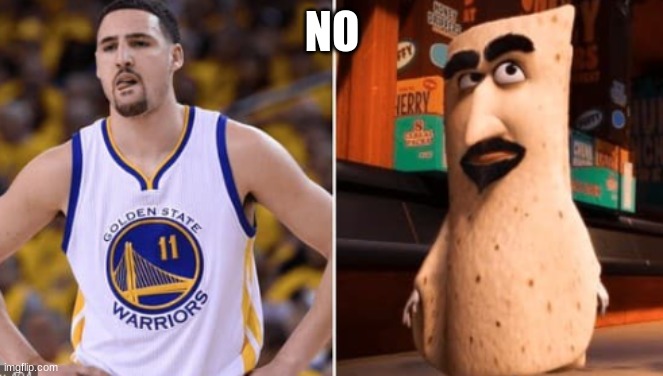 kale Fompson | NO | image tagged in memes,basketball,klay thompson | made w/ Imgflip meme maker