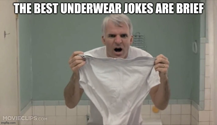 Briefs | image tagged in underwear,steve martin,jokes,movie humor | made w/ Imgflip meme maker