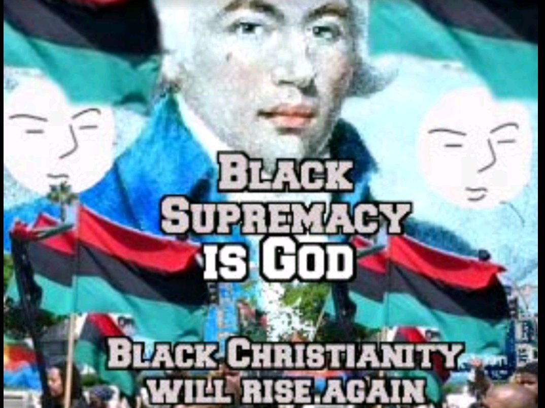High Quality Black Supremacy is God Blank Meme Template