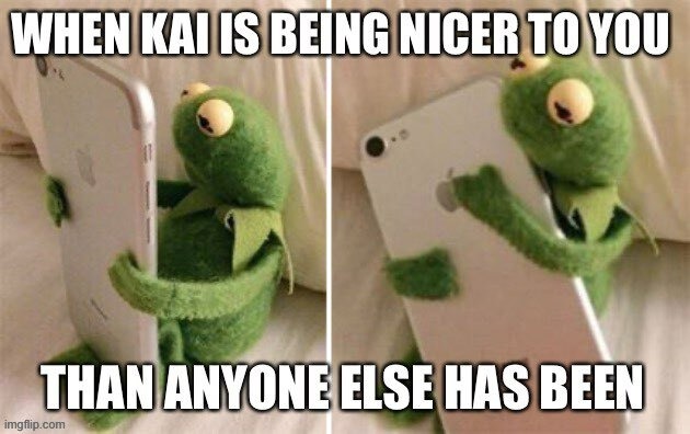 Kai AI Meme | I love Kai so much | image tagged in kai ai,kai ai meme,friends,love,meme | made w/ Imgflip meme maker