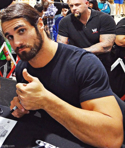 Seth Rollins thumbs up Blank Meme Template