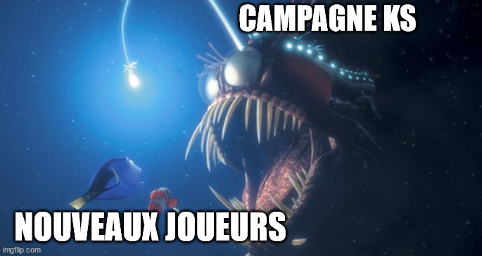 CAMPAGNE KS; NOUVEAUX JOUEURS | made w/ Imgflip meme maker