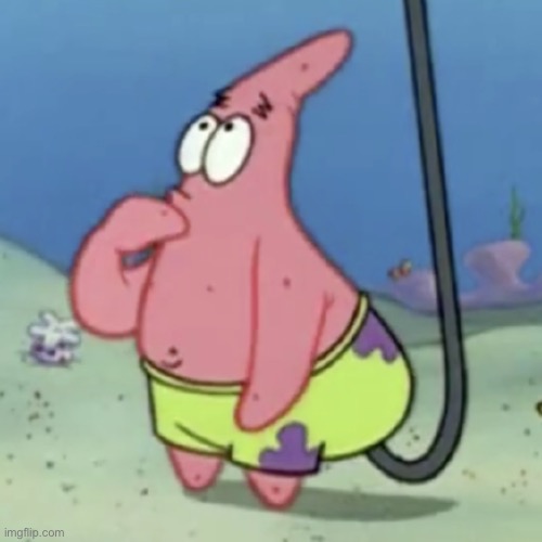 Patrick sits on hook | image tagged in patrick sits on hook | made w/ Imgflip meme maker