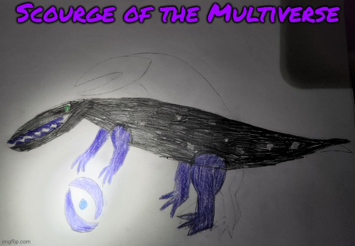 The scourge gets more powerful every time anyone tries to counter it, it has 1 morbillion attack and 10trillion defense | Scourge of the Multiverse | made w/ Imgflip meme maker