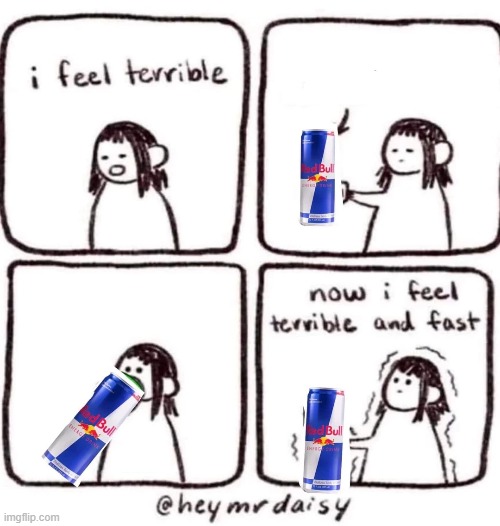 image tagged in comics,redbull,red bull | made w/ Imgflip meme maker